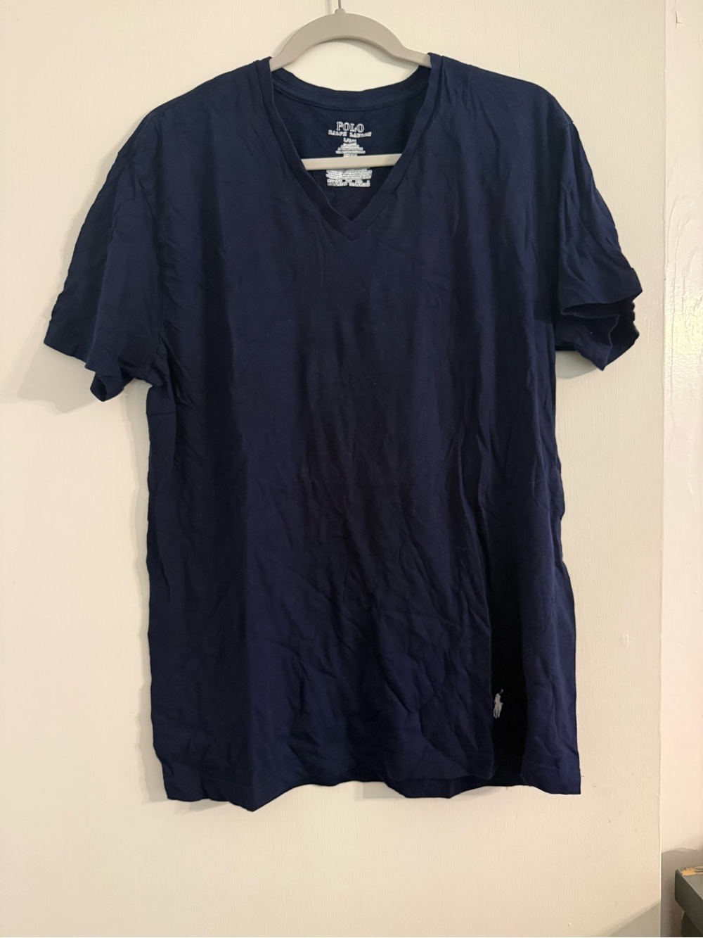 Polo by Ralph Lauren Navy V-Neck Short Sleeve Tee